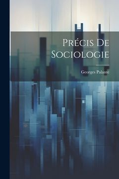 portada Précis De Sociologie (en Francés)