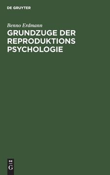 portada Grundzuge der Reproduktions Psychologie (German Edition) [Hardcover ] (en Alemán)