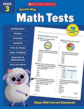 portada Scholastic Success with Math Tests Grade 3 Workbook