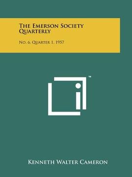 portada the emerson society quarterly: no. 6, quarter 1, 1957