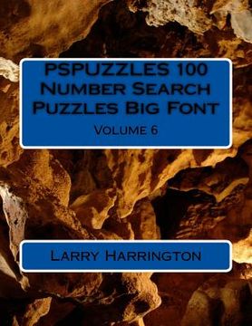 portada PSPUZZLES 100 Number Search Puzzles Big Font Volume 6 (en Inglés)