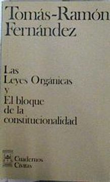 portada Leyes Organicas y Bloque Constitucionalidad, las