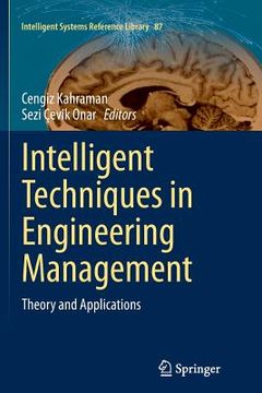 portada Intelligent Techniques in Engineering Management: Theory and Applications (en Inglés)