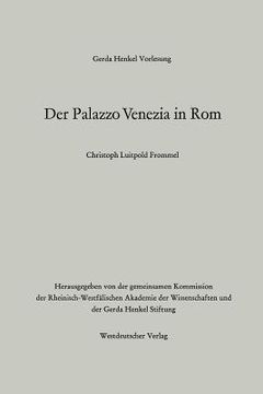 portada Der Palazzo Venezia in ROM (en Alemán)