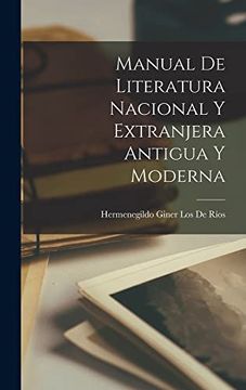 portada Manual de Literatura Nacional y Extranjera Antigua y Moderna