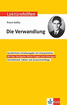 portada Klett Lektürehilfen Franz Kafka, die Verwandlung: Interpretationshilfe für Oberstufe und Abitur