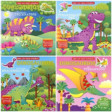 portada Monto y juego con dinosaurios (4 títulos)