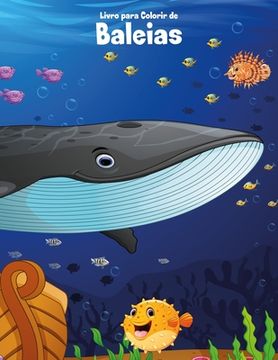 portada Livro para Colorir de Baleias (en Portugués)