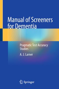 portada Manual of Screeners for Dementia: Pragmatic Test Accuracy Studies