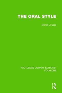 portada The Oral Style (Rle Folklore) (en Inglés)