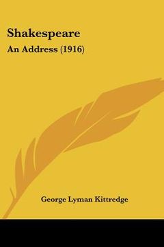 portada shakespeare: an address (1916) (en Inglés)