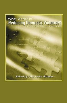 portada what works in reducing domestic violence? a comprehensive guide for professionals (in English)
