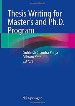 portada Thesis Writing for Master's and Ph.D. Program