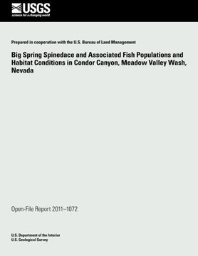 portada Big Spring Spinedace and Associated Fish Populations and Habitat Conditions in Condor Canyon, Meadow Valley Wash, Nevada