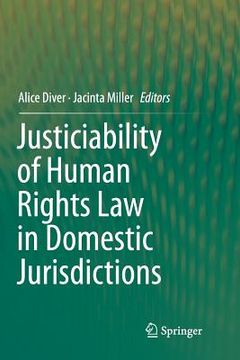 portada Justiciability of Human Rights Law in Domestic Jurisdictions (en Inglés)