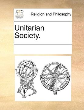 portada unitarian society.