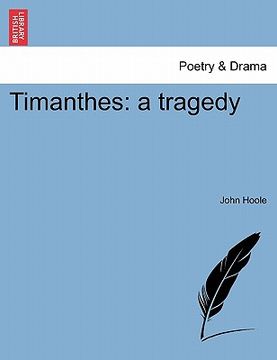 portada timanthes: a tragedy (in English)