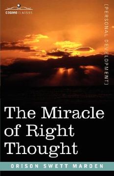 portada the miracle of right thought (en Inglés)