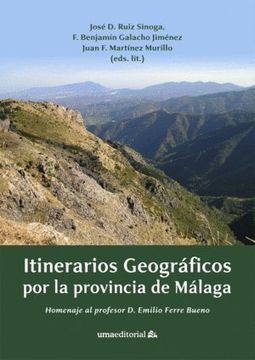 portada Itinerarios geográficos por la provincia de Málaga