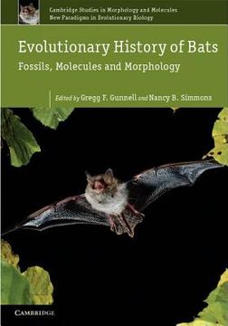 portada Evolutionary History of Bats Hardback (Cambridge Studies in Morphology and Molecules: New Paradigms in Evolutionary Bio) (in English)
