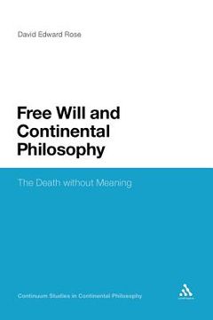 portada free will and continental philosophy (en Inglés)