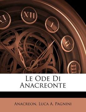 portada Le Ode Di Anacreonte (in Italian)