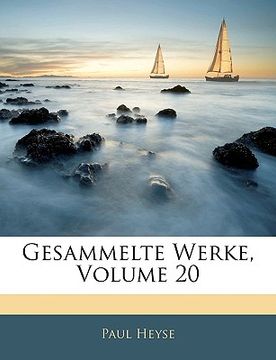 portada Gesammelte Werke, Volume 20 (en Alemán)