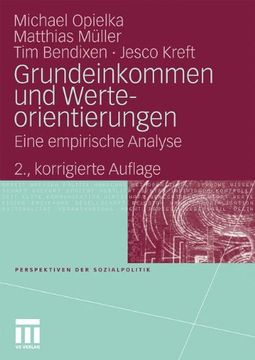 portada Grundeinkommen und Werteorientierungen: Eine empirische Analyse (Perspektiven der Sozialpolitik) (German Edition)