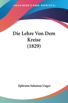 portada Die Lehre Von Dem Kreise (1829) (en Alemán)