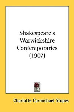 portada shakespeare's warwickshire contemporaries (1907) (en Inglés)
