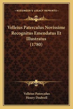 portada Velleius Paterculus Novissime Recognitus Emendatus Et Illustratus (1780) (en Latin)