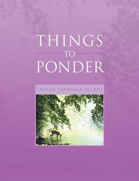 portada things to ponder (en Inglés)