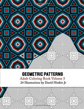 portada Geometric Patterns - Adult Coloring Book Vol. 5 (en Inglés)