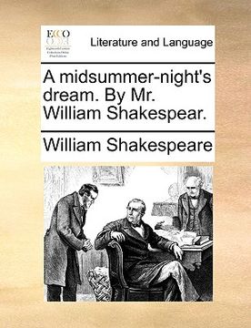 portada a midsummer-night's dream. by mr. william shakespear.