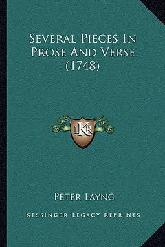 portada several pieces in prose and verse (1748) (en Inglés)