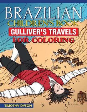 portada Brazilian Portuguese Children's Book: Gulliver's Travels for Coloring (en Inglés)