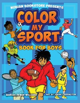 portada Nubian Bookstore Presents Color My Sport Book For Boys (en Inglés)