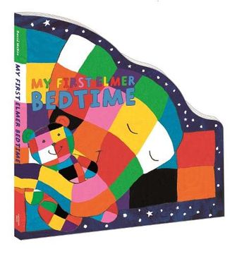 portada My First Elmer Bedtime: Shaped Board Book (Elmer Shaped Board Books) (en Inglés)