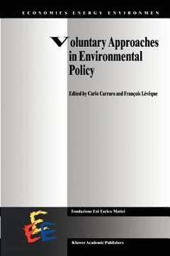 portada voluntary approaches in environmental policy (in English)