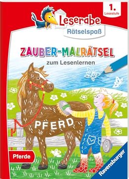 portada Leserabe Rätselspaß Zauber-Malrätsel: Pferde (1. Lesestufe) (en Alemán)