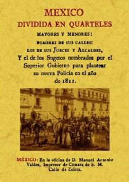 portada Mexico Dividida En Quarteles Mayores y Menores