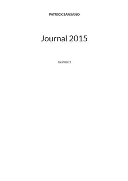 portada Journal 2015: Journal 1 (in French)
