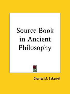 portada source book in ancient philosophy (in English)