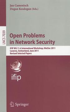 portada open problems in network security