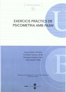 portada exercicis pràctics de psicometria amb pasw