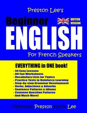 portada Preston Lee's Beginner English For French Speakers (British Version)