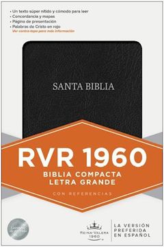 portada Bibia Compacta Letra Grande ,Negra rvr 1960