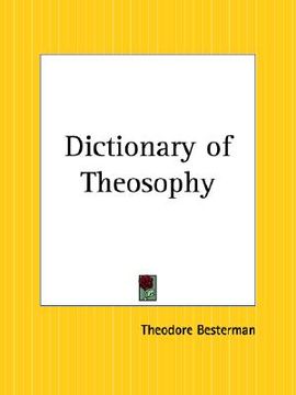 portada dictionary of theosophy (in English)