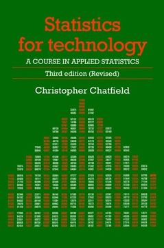 portada Statistics for Technology: A Course in Applied Statistics, Third Edition (in English)