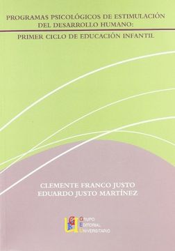 portada Programas Psicológicos de Estimulación del Desarrollo Humano, Educación Infantil, 1 Ciclo (in Spanish)